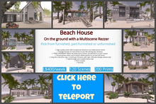 Beach House Rentals, L$400 /week with 200 Prims