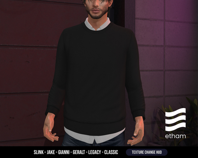 etham - Nate Sweater - Black