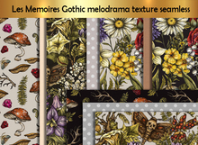 Les Memoires Gothic melodrama texture seamless
