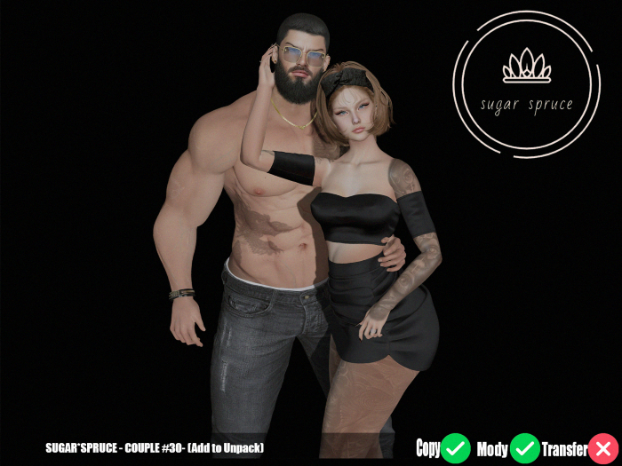 SUGAR SPRUCE -COUPLE #30 (ADD TO UNPACK)