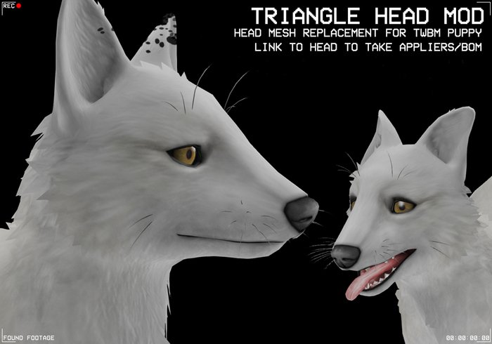 Found Footage - TWBM Puppy Headmods - Triangle
