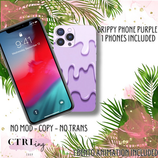 CTRL - " Drippy" Phone Purple