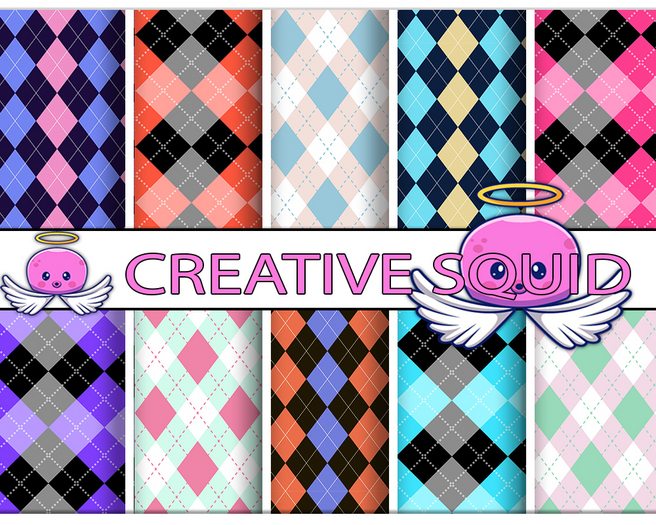 Argyle Print Seamless Textures