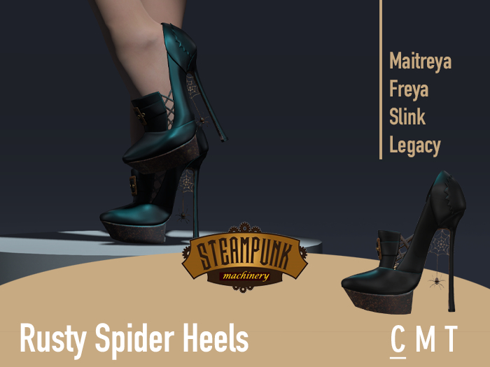 Steampunk Machinery - Rusty Spider Heels