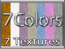 Zoy Texture [ Scratched Metal ] 7 Colors