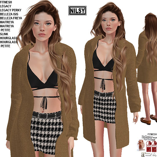 COAT OUTFIT,CL&MESH BODY