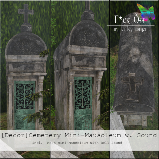 F*CK OFF: [Decor] Cemetery Mini-Mausoleum w. Sound
