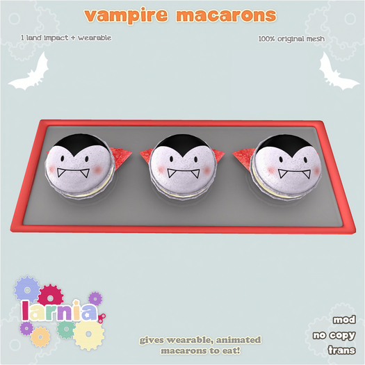 ~*larnia*~ vampire macarons boxed
