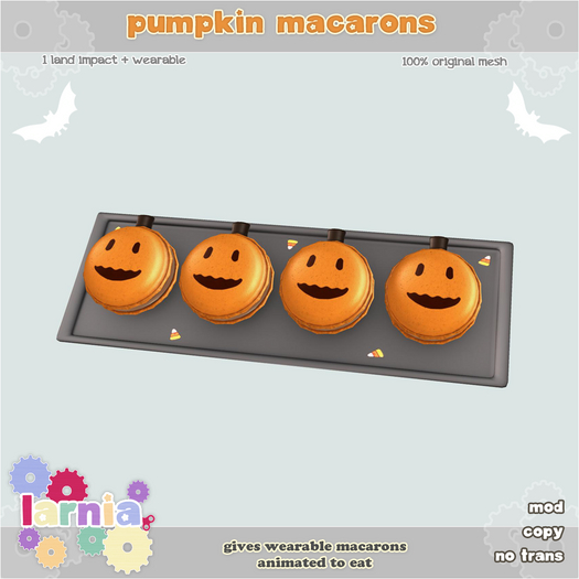 ~*larnia*~  pumpkin macarons boxed