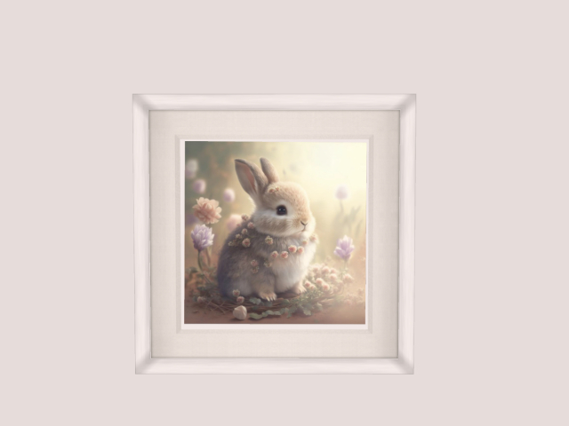 Frame with Cute Bunny