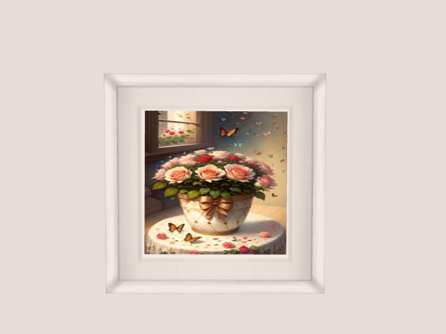Frame Roses In Pot :)