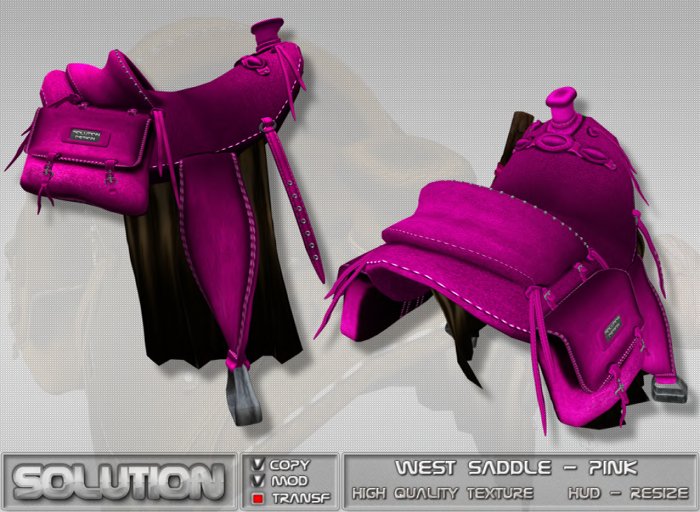 *Solution Design* West Saddle - Pink