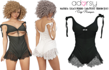 adorsy - Gigi Romper Dark Black - Maitreya/Legacy-Nerido/Lara Petite/Reborn-Juicy