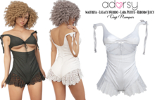 adorsy - Gigi Romper White - Maitreya/Legacy-Nerido/Lara Petite/Reborn-Juicy