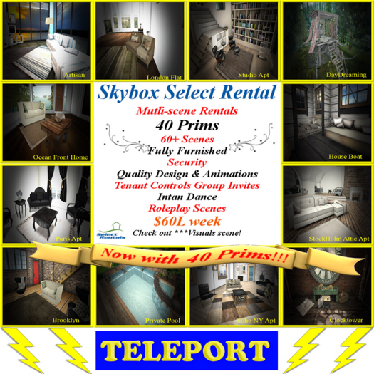 Skybox Select Rentals, Est Since 2008