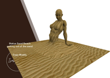 Statue of a Woman Emerging from the Sand - Copy/Modify