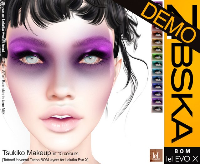 Zibska Evo X ~ Tsukiko Makeup Demo