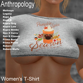 Pumpkin Spice Season Women's Crop Top (WST)