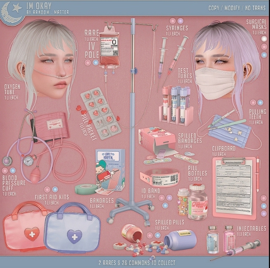 .random.Matter. - Im Okay - Surgical Mask [Pink]