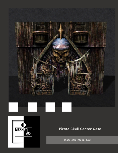 MeshedUp: Pirate Skull Center Gate