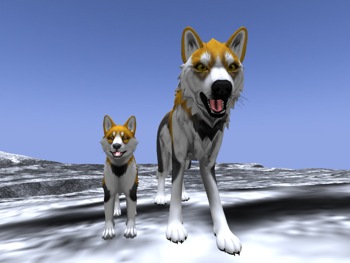 NOODLEMOD - Halloween - Husky Duo - Boxed -FREEBIE-