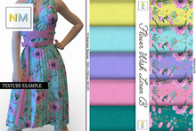 Flower Wish Linen B Matchup Kit 10 Seamless Textures NM
