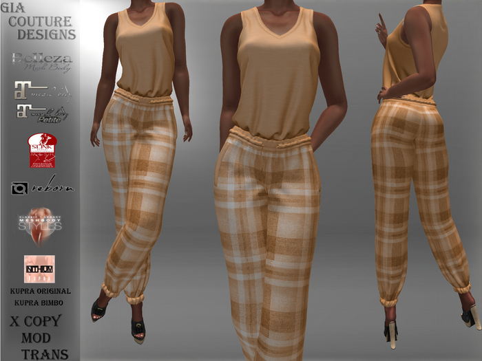 "GCD" Sistine Comfy Lounge Outfit Orange