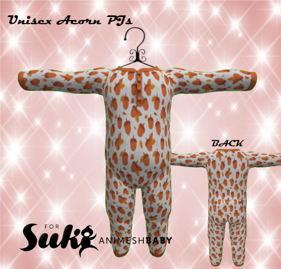 *HEB* SUKI Unisex Acorn PJs