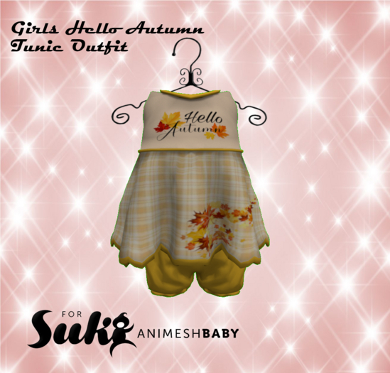 *HEB* SUKI Girls Hello Autumn Tunic Outfit