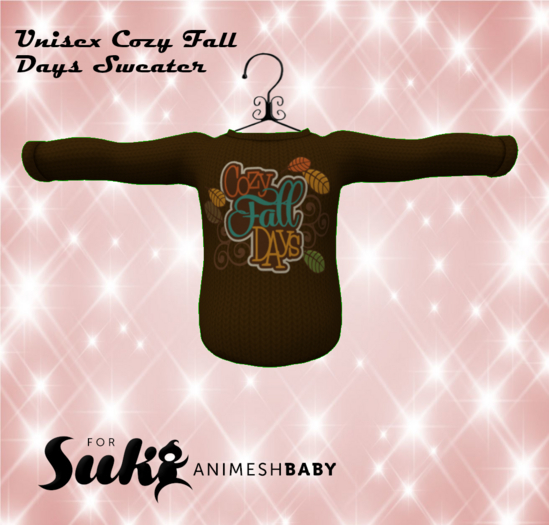 *HEB* SUKI Unisex Cozy Fall Days Sweater