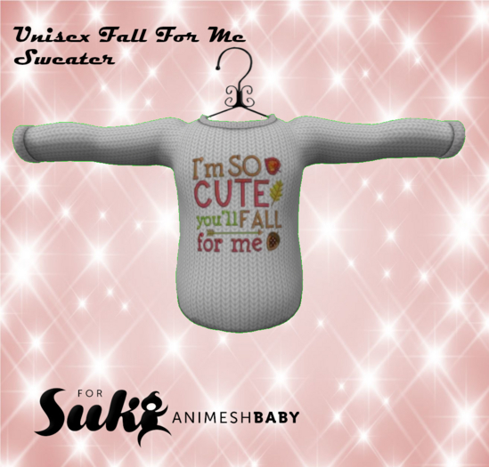 *HEB* SUKI Unisex Fall For Me Sweater