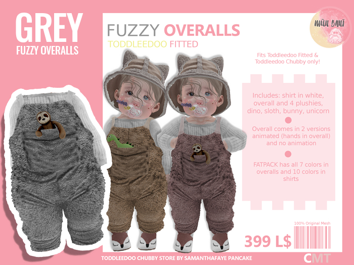 mun.bani : My fuzzy overalls - grey