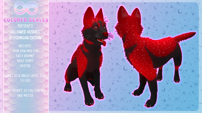 :SS: BLOODMOON HALLOWED HUSKY (TWBM PUPPY)