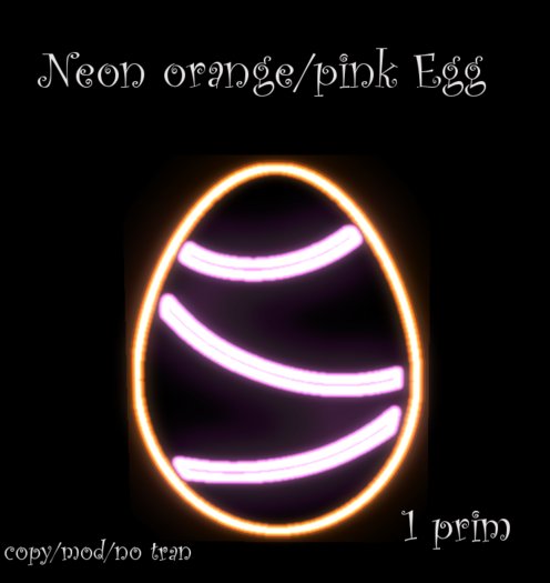 Neon Egg orange/pink