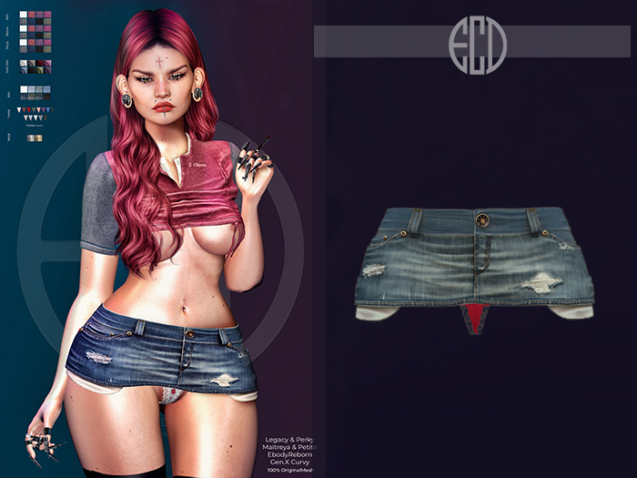 ED. Sumatra DenimSkirt Classic