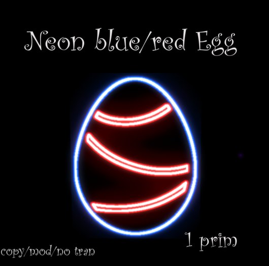 Neon Egg red/blue