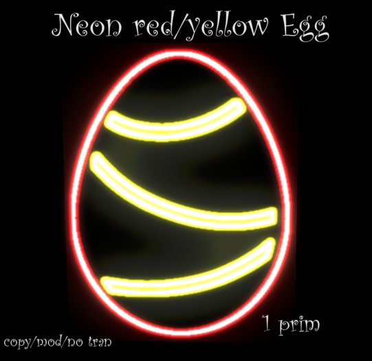 Neon Egg red/yellow