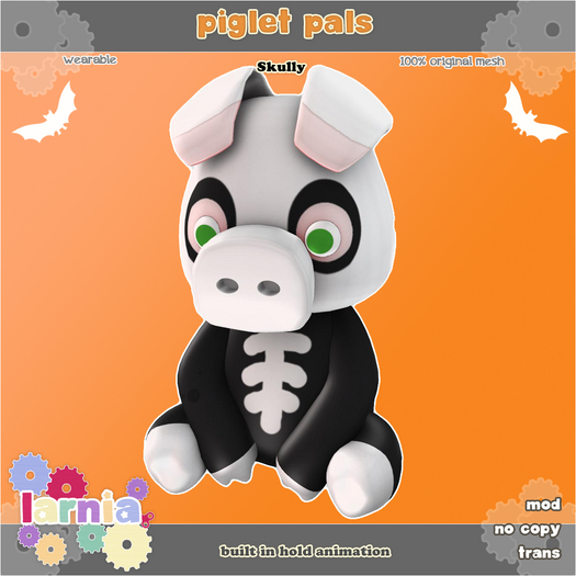 ~*larnia*~ Piglet Pals Skully (boxed)