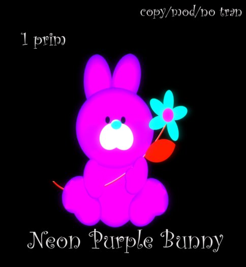 Neon Rabbit Purple