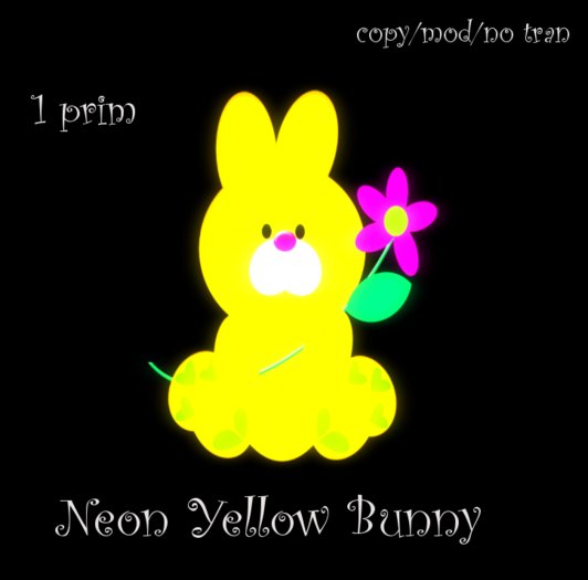 Neon Rabbit Yellow