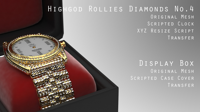 Highgod Rollie No.4 PaleGold [Diamonds]