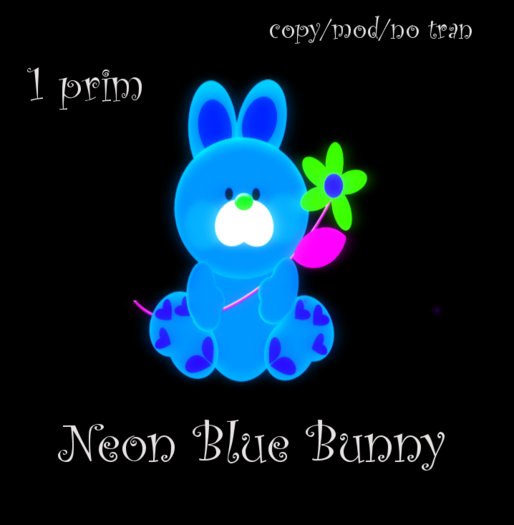 Neon Rabbit blue