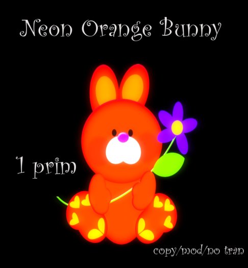 Neon Rabbit orange