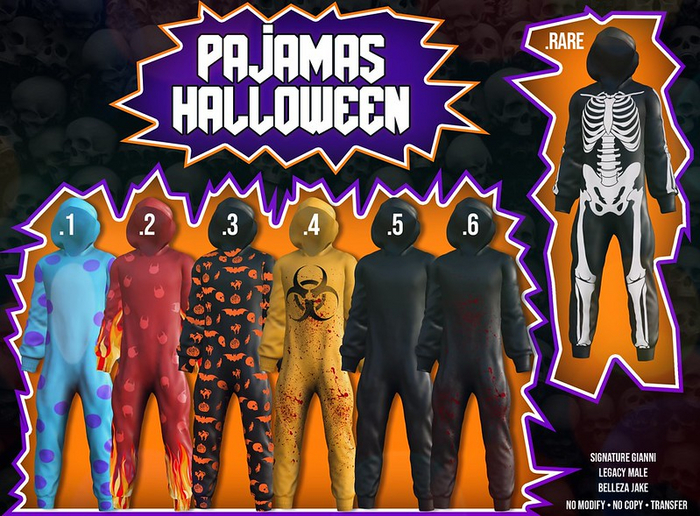 FULL SET - ExalteD - Pajamas Halloween Legacy With RARE