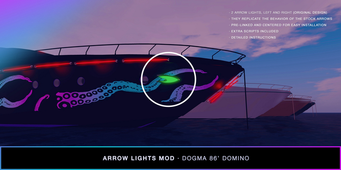 86' Domino Arrow Lights Mod