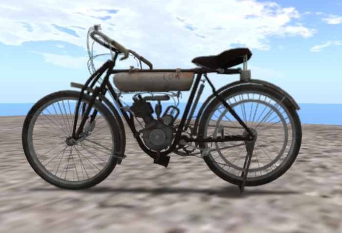 Old Motor Bicycle (unusual item)