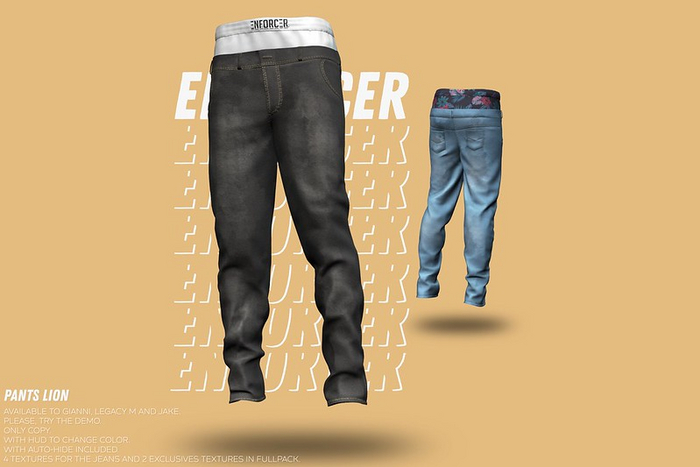 [ENFORCER] Pants Lion BLACK