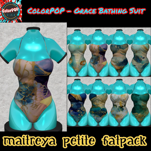 ColorPOP - Grace Bathing Suit - Petite FATPACK