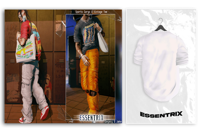 -ESSENTRIX-. Vintage Tee (White)