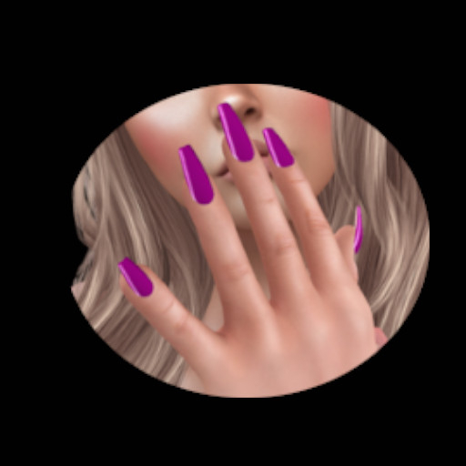 [ReM]  Almond Purple Nails